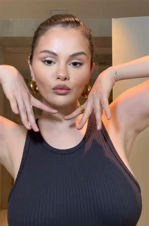 selena gomez busty|Selena Gomez lets her cleavage do the talking in racy selfies